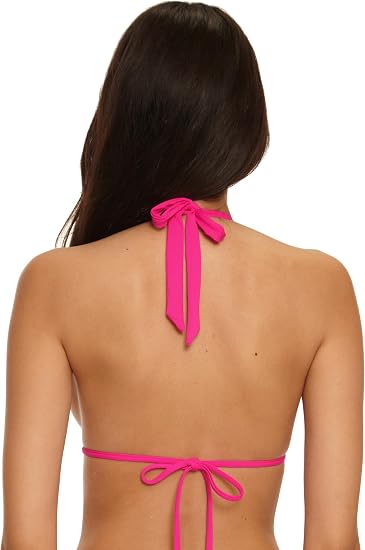 Becca Swim Women's Flamingo Triangle Bikini Top