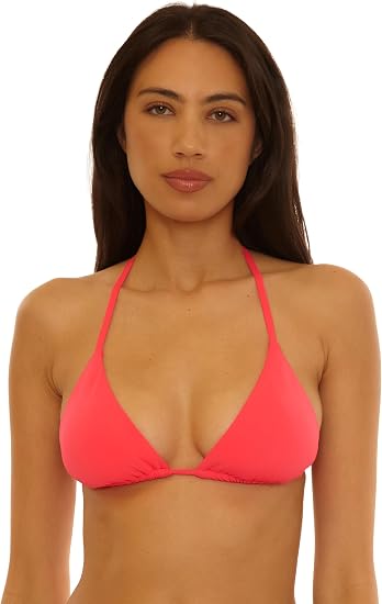 Becca Swim Women's Solid Color Code Cheryl Triangle Top