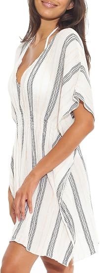 Becca Swim Woven Radiance Smock-Waist Tunic