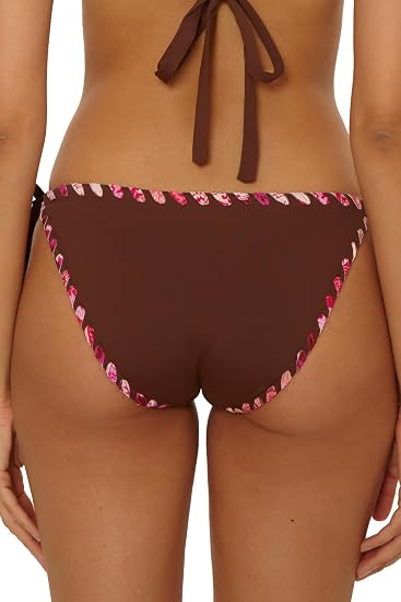 Becca Swim Women's On The Edge Tie Side Bikini Bottom