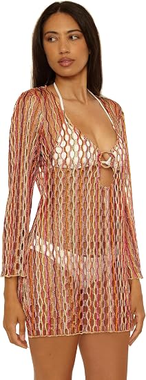 Becca Swim Women's Desert Dancer Tunic, Casual, Beach Cover Up