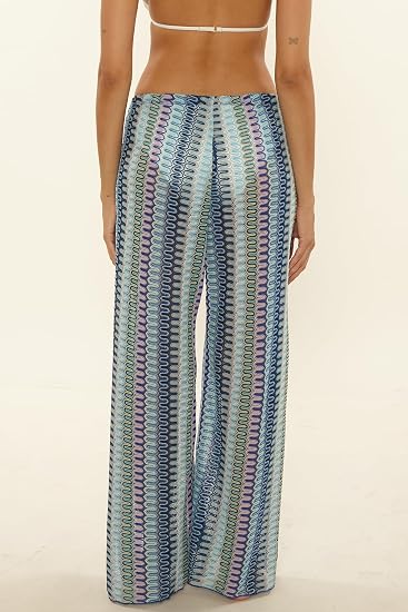 Becca Swim Women's Sundown Knit Pants, Casual, Pull On, Beach Cover Up