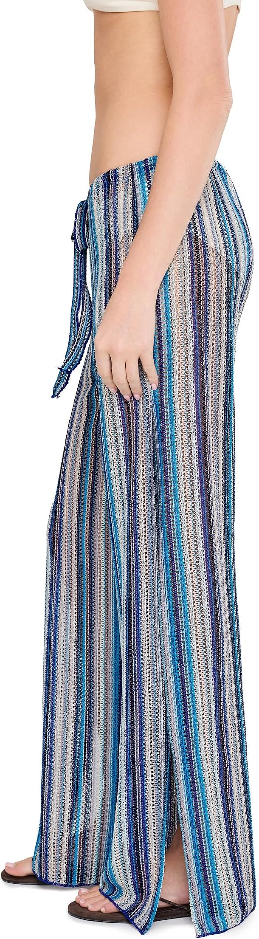 Becca Women's Seaside Pants, Casual, Split Leg, Beach Cover Up