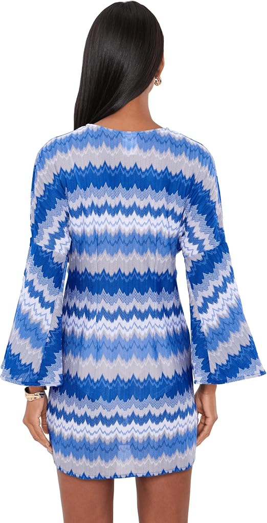 Becca Swim Women's Santorini Textured Tie Front Tunic