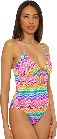 BECCA Swim Women's Rio Print One Piece Swimsuit