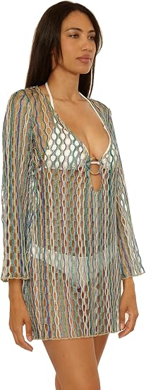 Becca Swim Women's Desert Dancer Tunic, Casual, Beach Cover Up