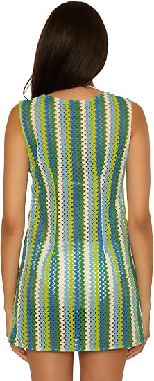 Becca Swim Women's Island Waves Dress, Casual, Beach Cover Up