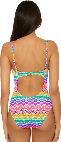 BECCA Swim Women's Rio Print One Piece Swimsuit