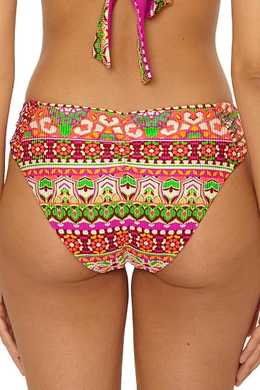 Becca Swim Women's Moroccan Tile Tie Side Bikini Bottom