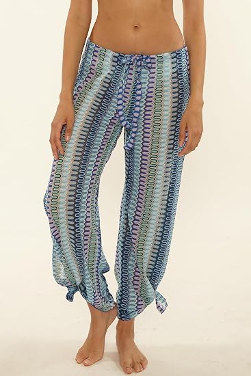 Becca Swim Women's Sundown Knit Pants, Casual, Pull On, Beach Cover Up