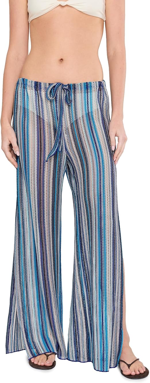 Becca Women's Seaside Pants, Casual, Split Leg, Beach Cover Up