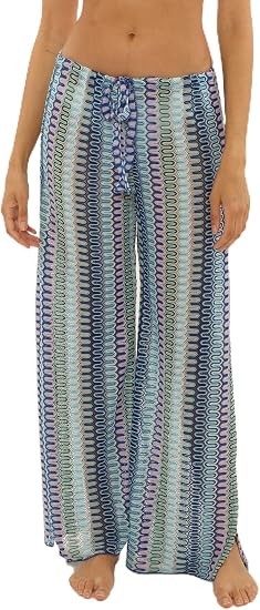 Becca Swim Women's Sundown Knit Pants, Casual, Pull On, Beach Cover Up