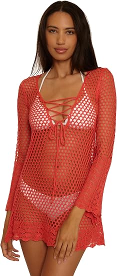 Becca Swim Treasure Island Treasure Island Reversible Lace-Up Tunic