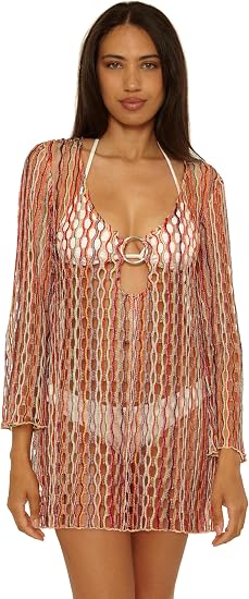 Becca Swim Women's Desert Dancer Tunic, Casual, Beach Cover Up