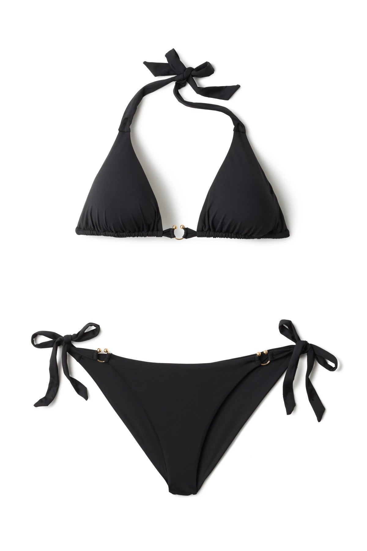 Becca Swim Women's Solid Color Code Cheryl Triangle Bikini Top