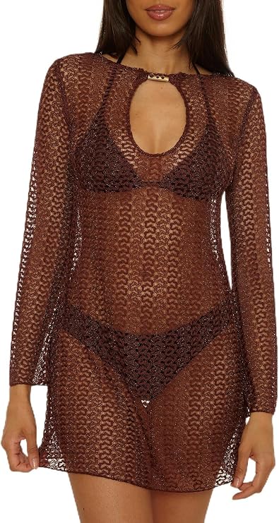 BECCA GOLDEN CROCHET TUNIC