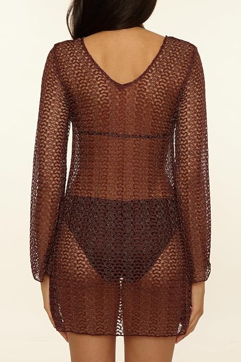 BECCA GOLDEN CROCHET TUNIC