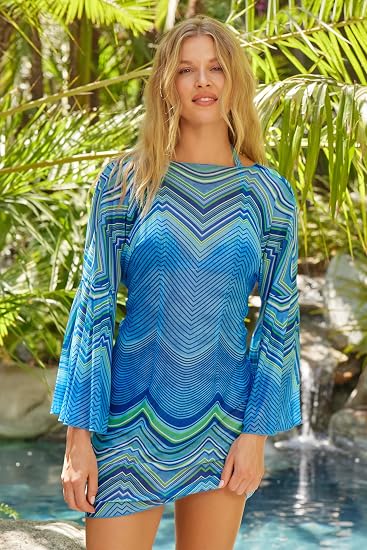 Becca Swim Women's Summer Sunrise Tunic, Casual, Beach Cover Up