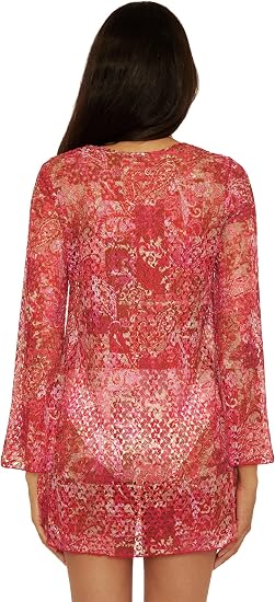 Becca Swim Women's Bali Pullover Tunic, Casual, Beach Cover Up