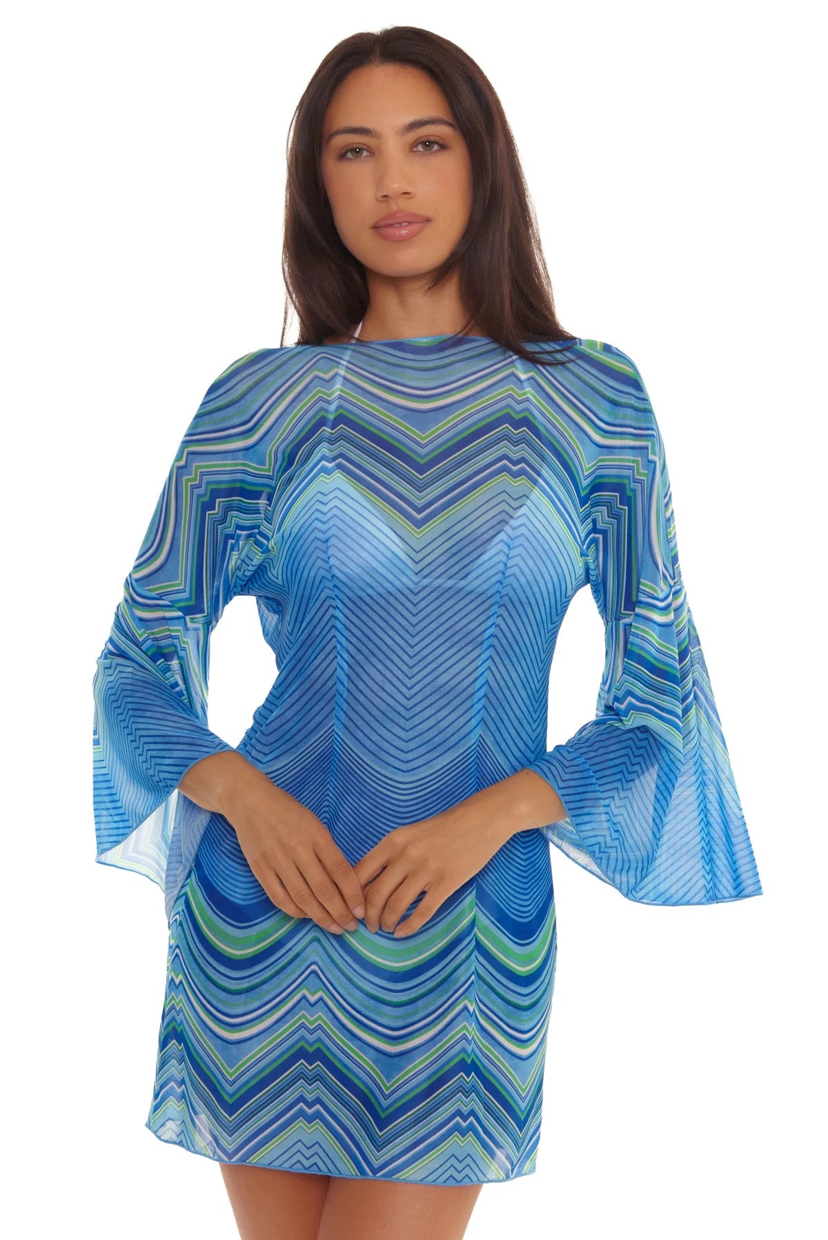 Becca Swim Women's Summer Sunrise Tunic, Casual, Beach Cover Up