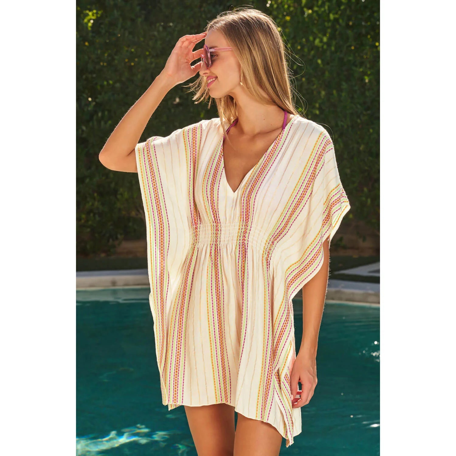 Becca Swim Radiance Woven Tunic Cover Up