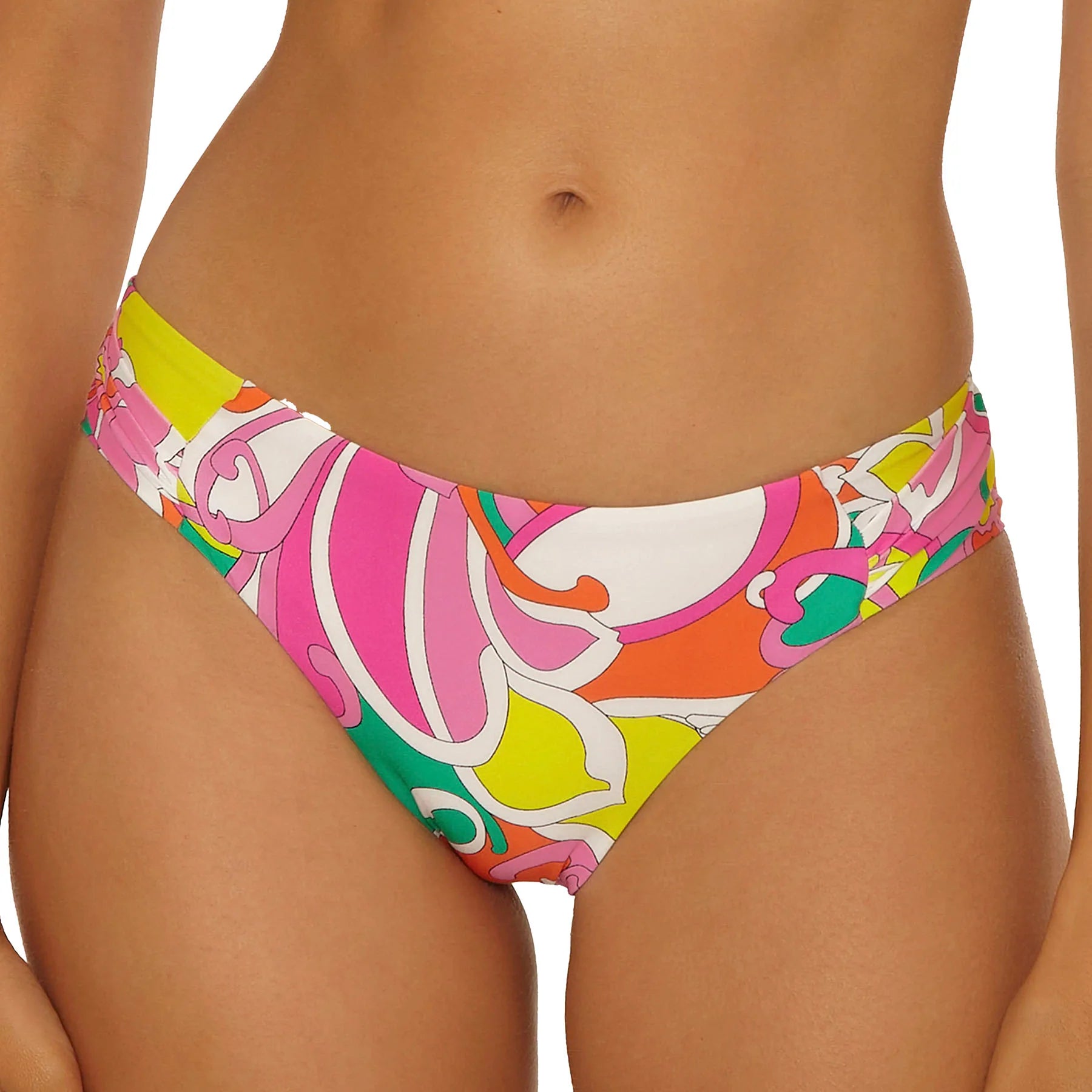 Trina Turk Swim Elara Print Tab-Side Hipster Bikini Bottom
