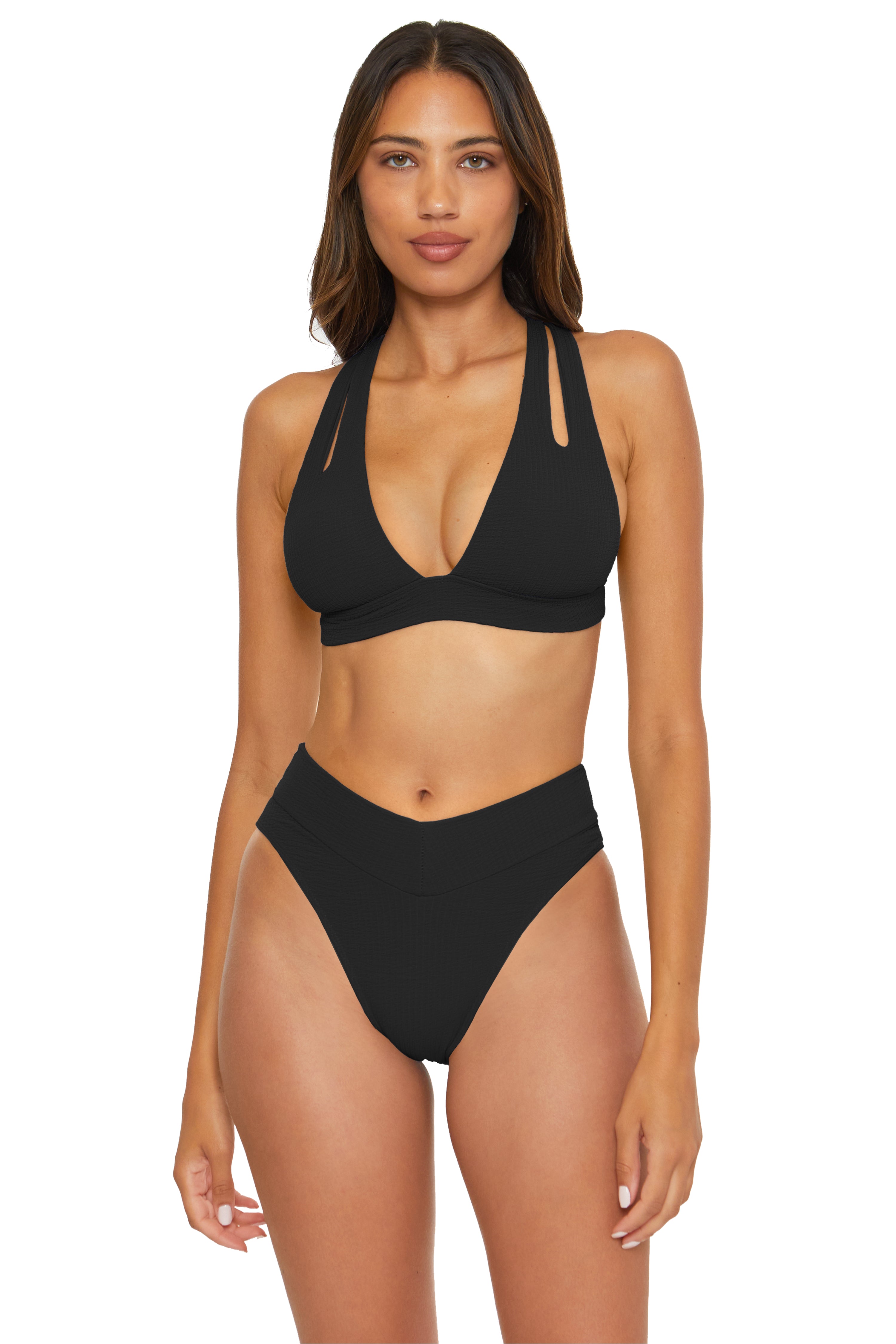 PUCKER UP HALTER TOP