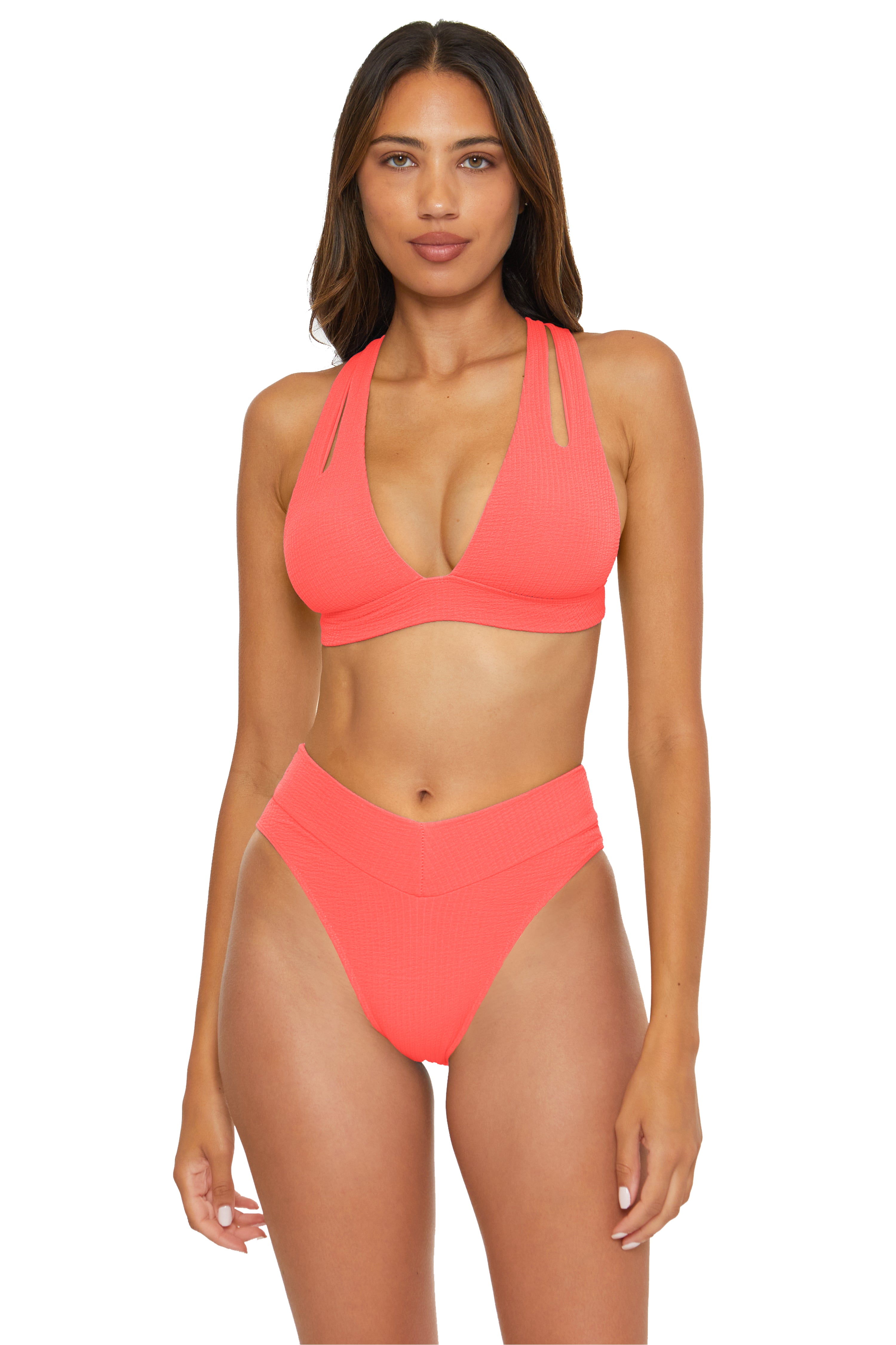 PUCKER UP HALTER TOP
