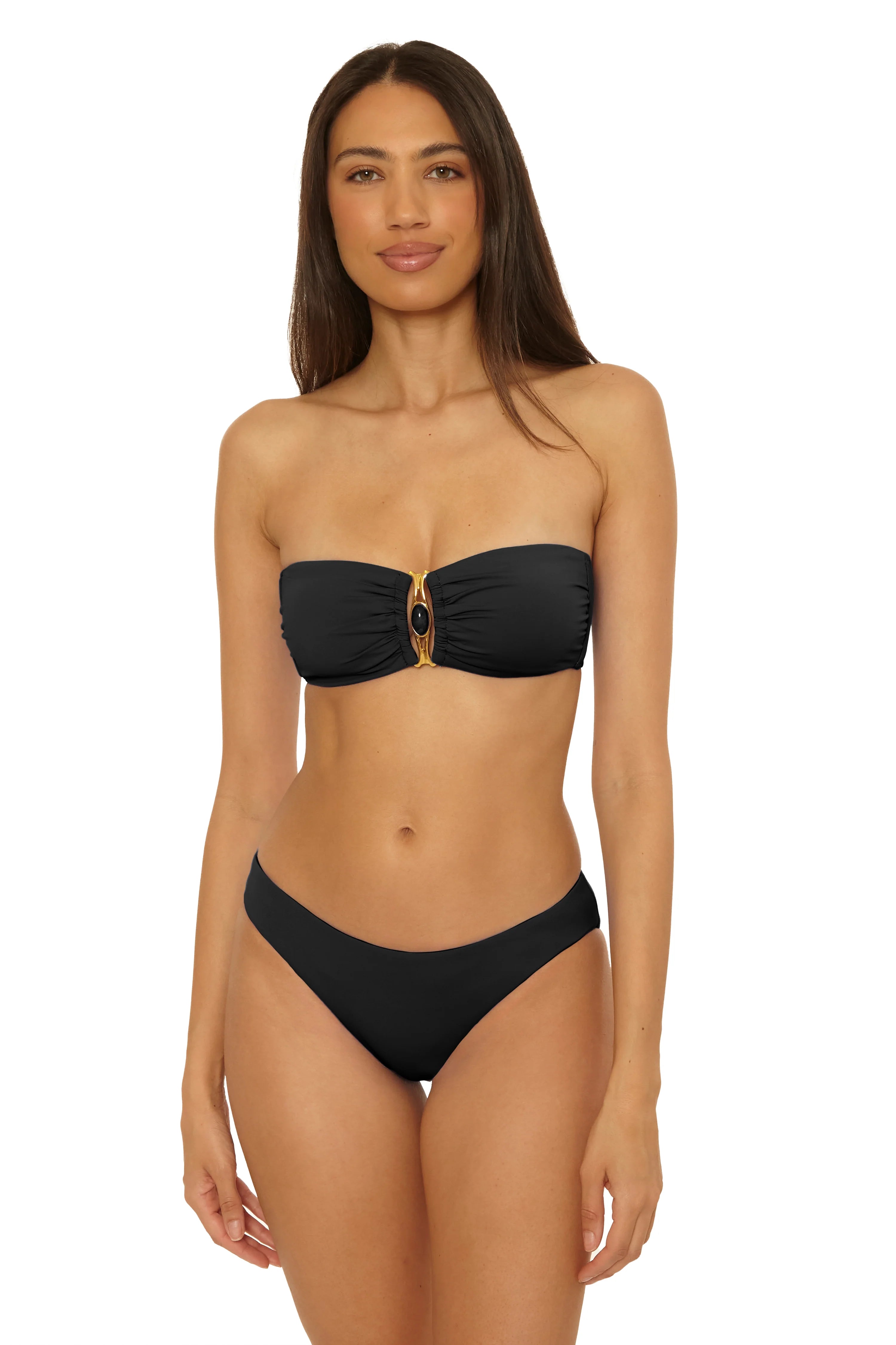 Becca Swim Women's Rock Solid Brinley Bandeau Bikini Top