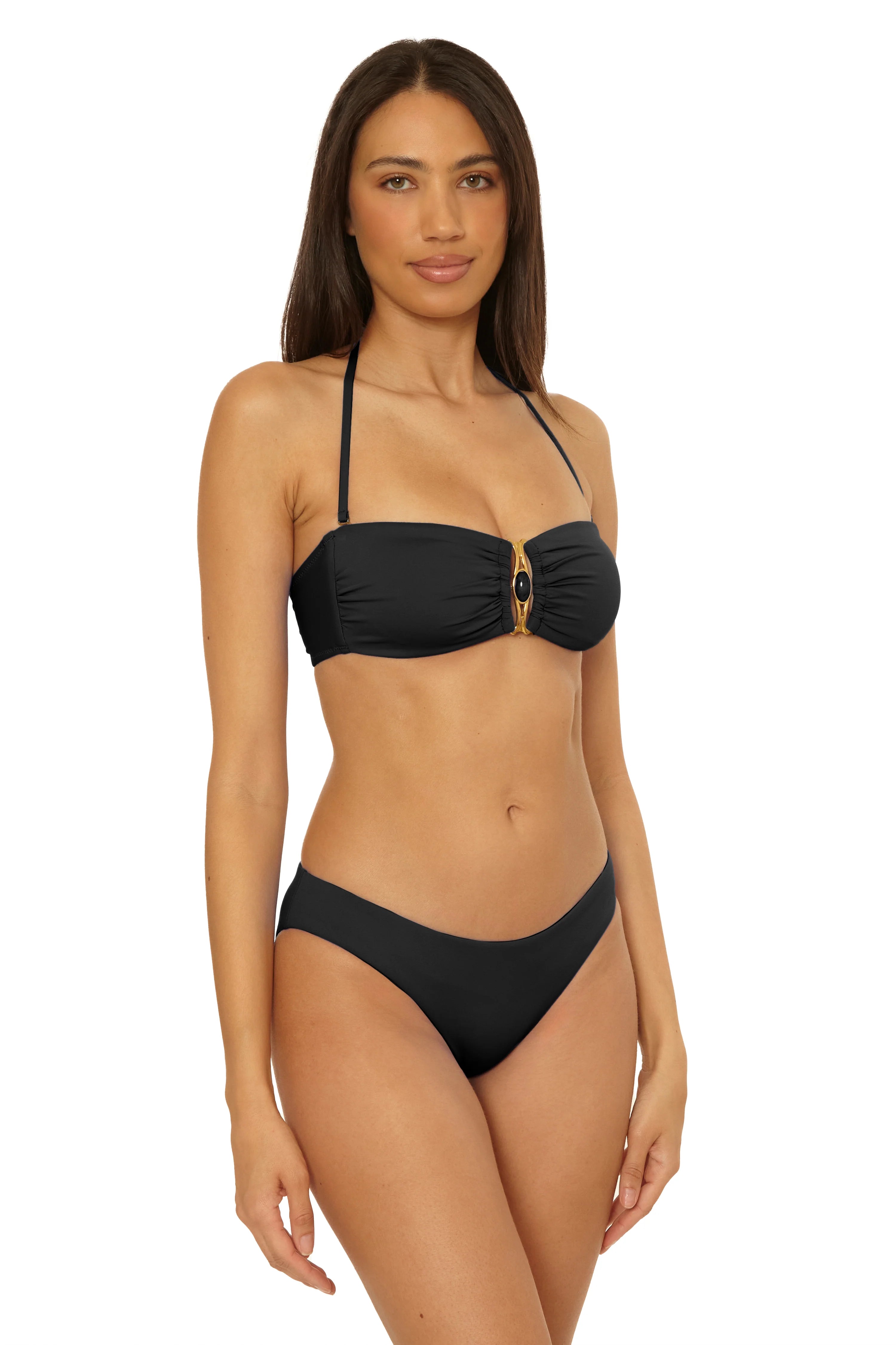 Becca Swim Women's Rock Solid Brinley Bandeau Bikini Top