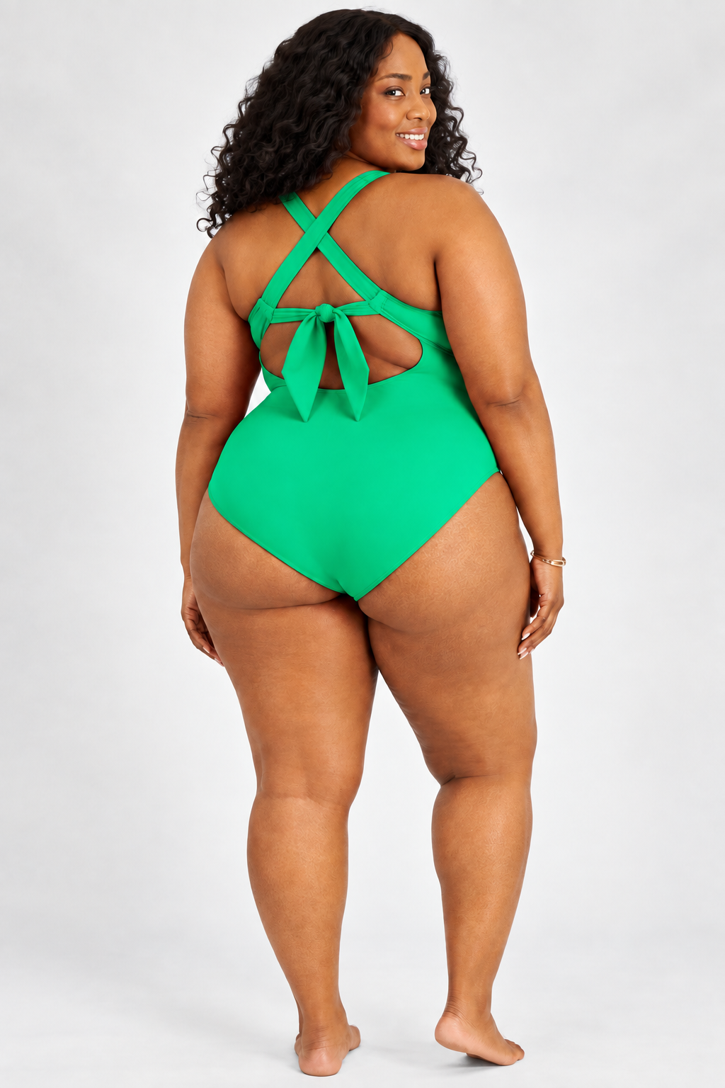 Back view in Verde green