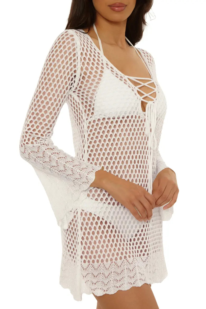 Becca Swim Treasure Island Treasure Island Reversible Lace-Up Tunic