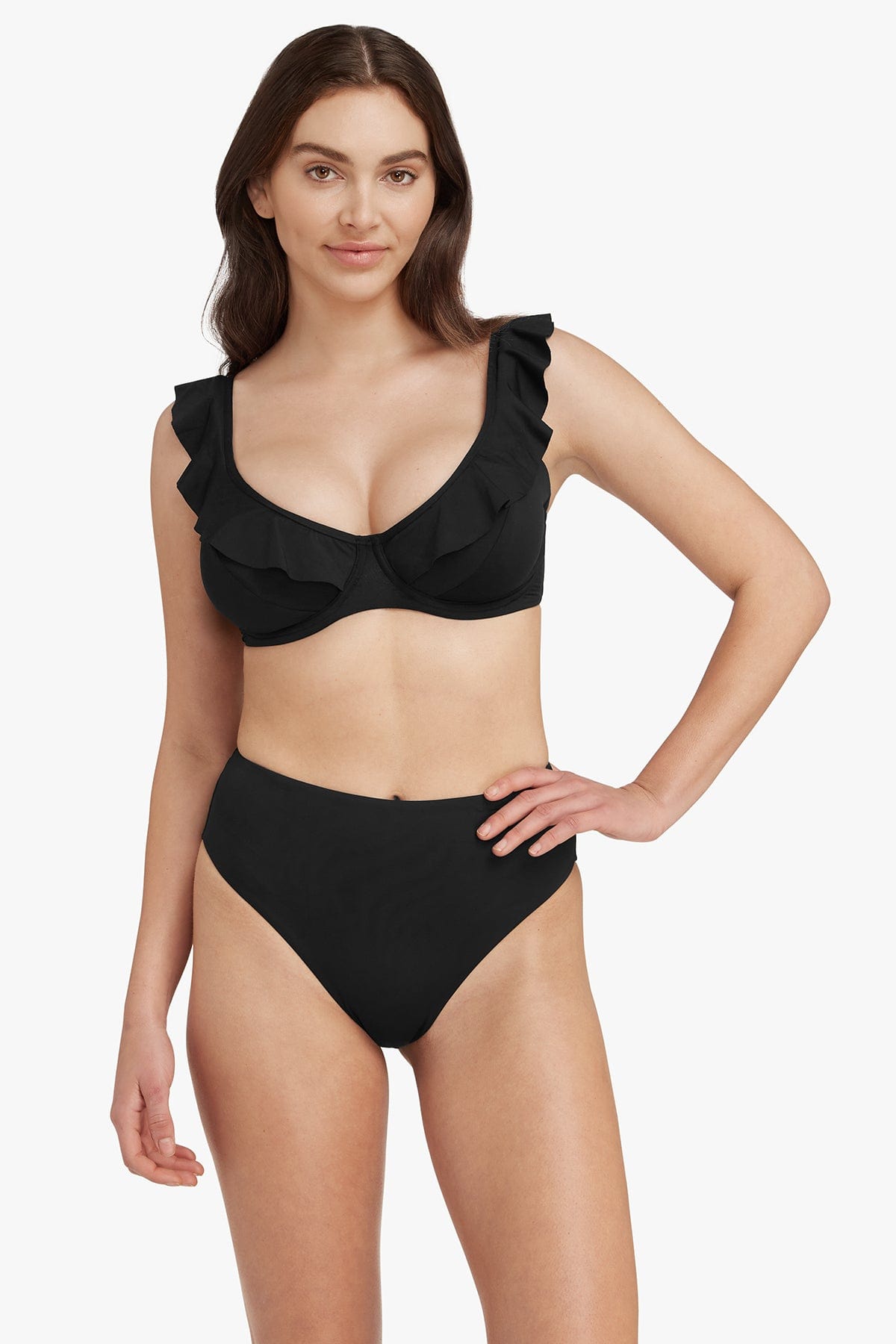 Eco Essentials F Cup Frill Underwire Bra