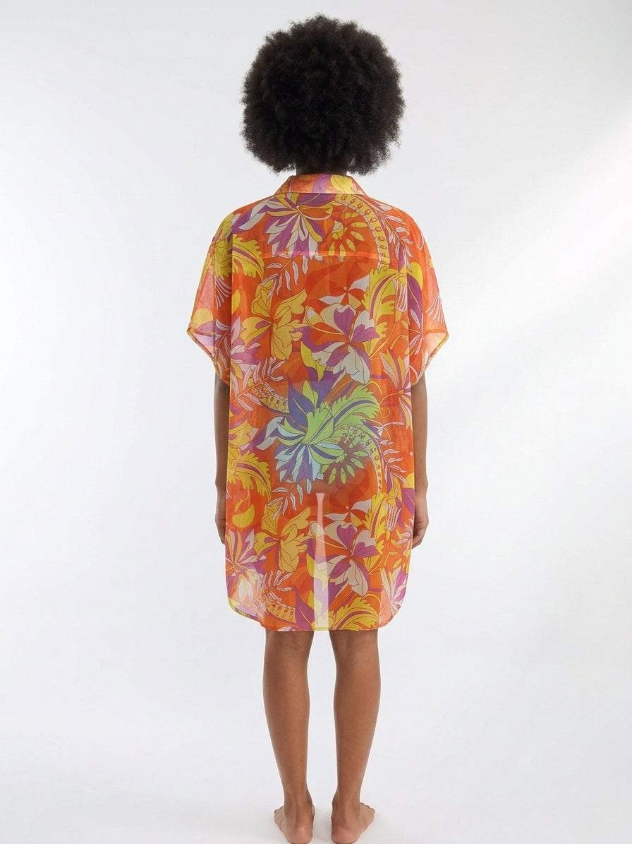 Sunsets Women's Palace Garden Print Shore Thing Tunic Cover-Up