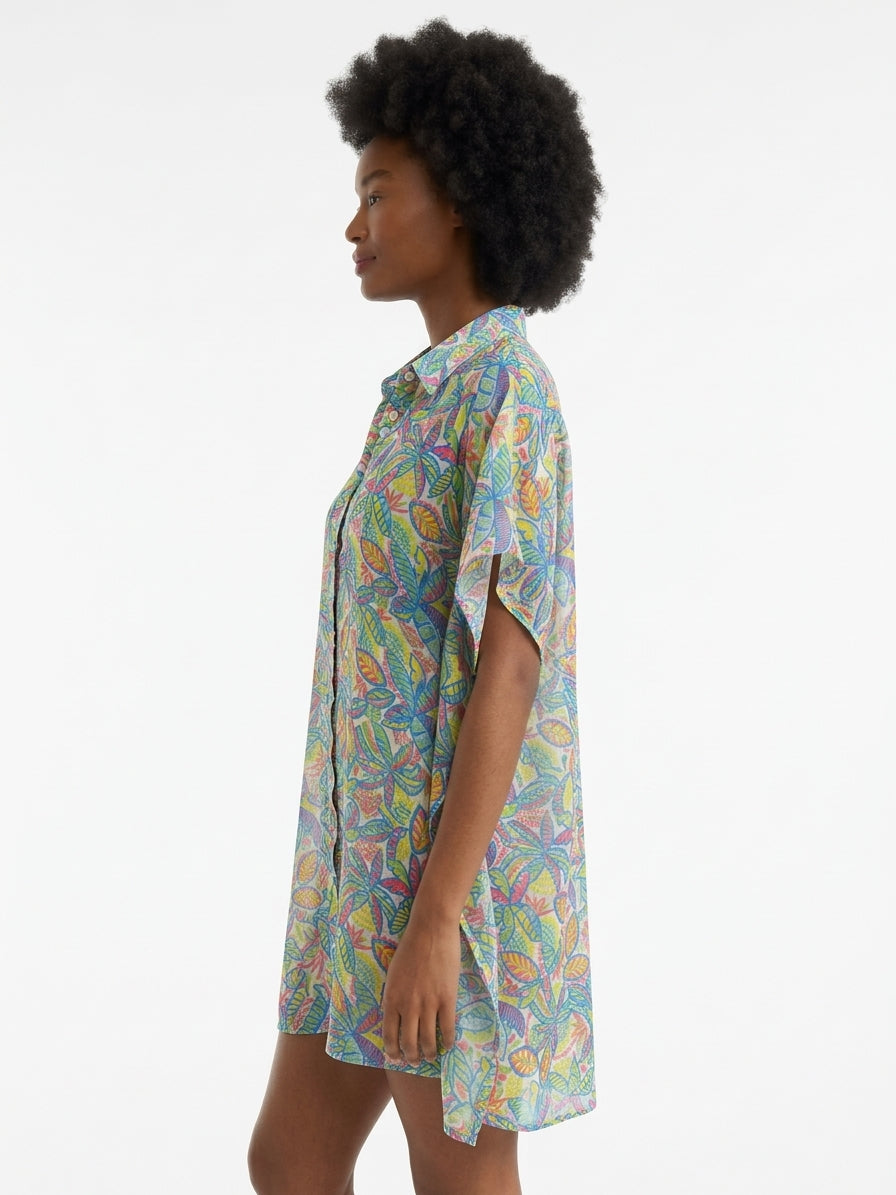 Sunsets Women's Rainbow Falls Print Shore Thing Tunic Cover-Up