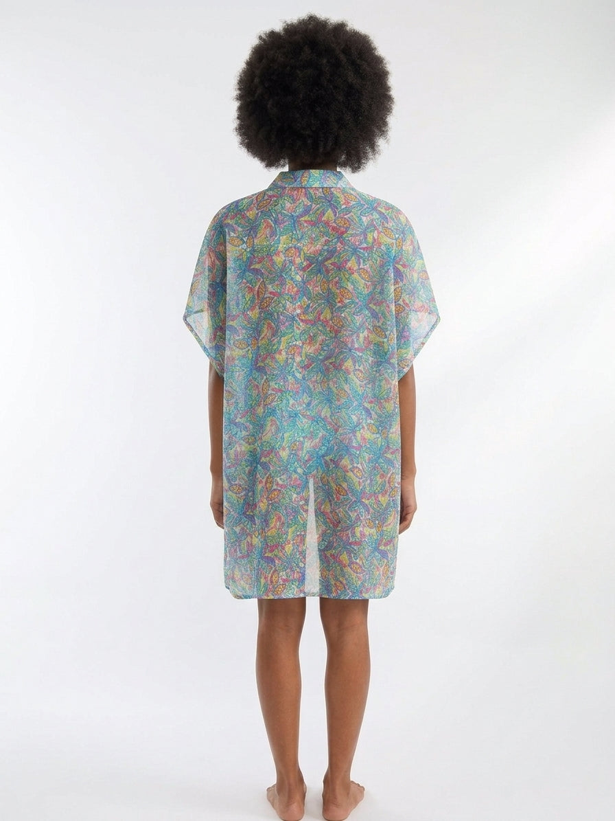 Sunsets Women's Rainbow Falls Print Shore Thing Tunic Cover-Up