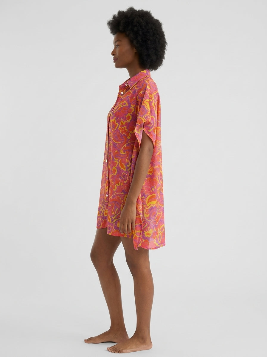 Sunsets Women's Pele Print Shore Thing Tunic Cover-Up