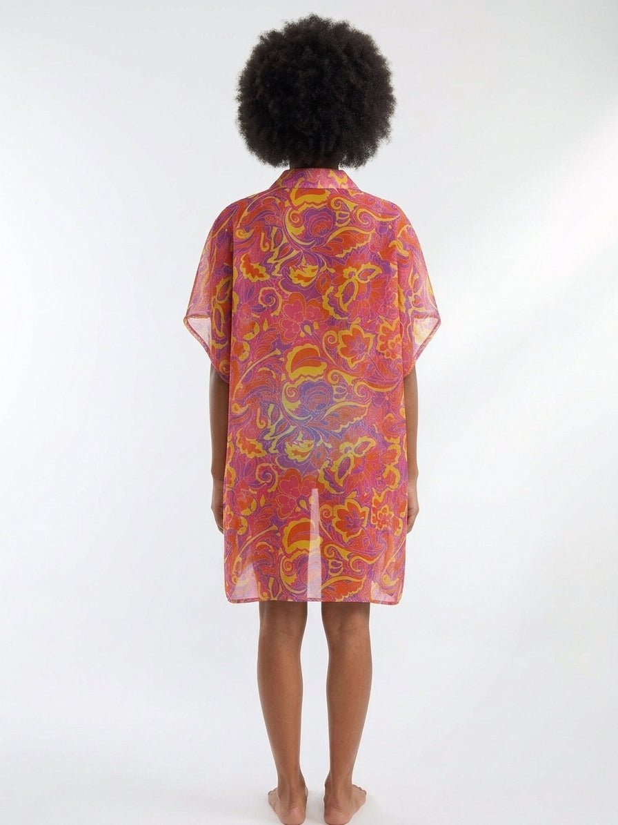 Sunsets Women's Pele Print Shore Thing Tunic Cover-Up