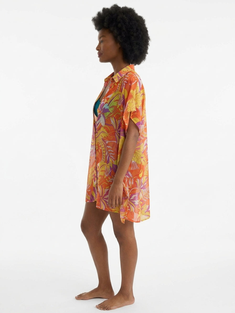 Sunsets Women's Palace Garden Print Shore Thing Tunic Cover-Up