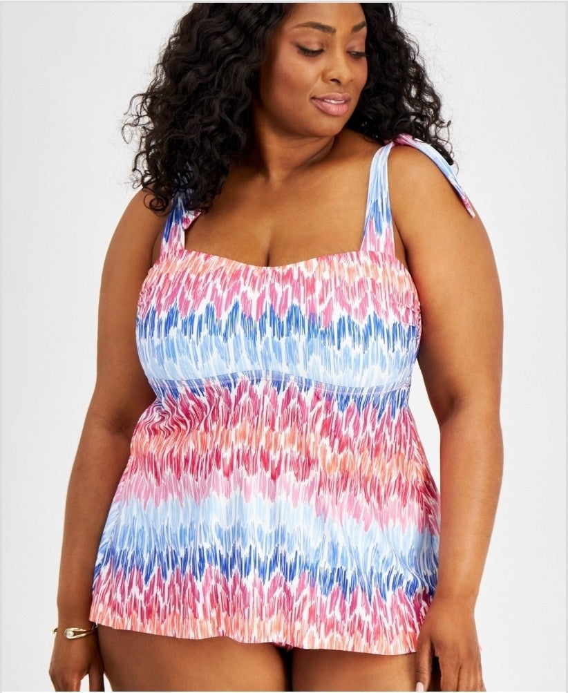 Becca ETC Plus Size Women's Tankini in the Joshua Tree Print
