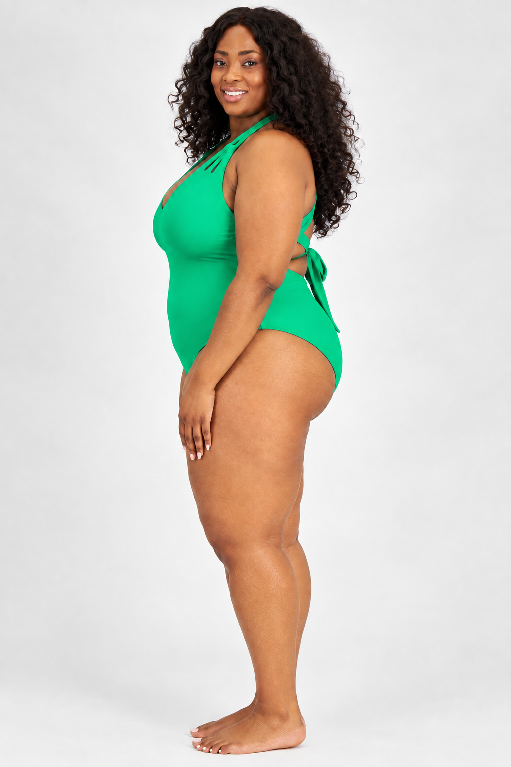 Side view in Verde green