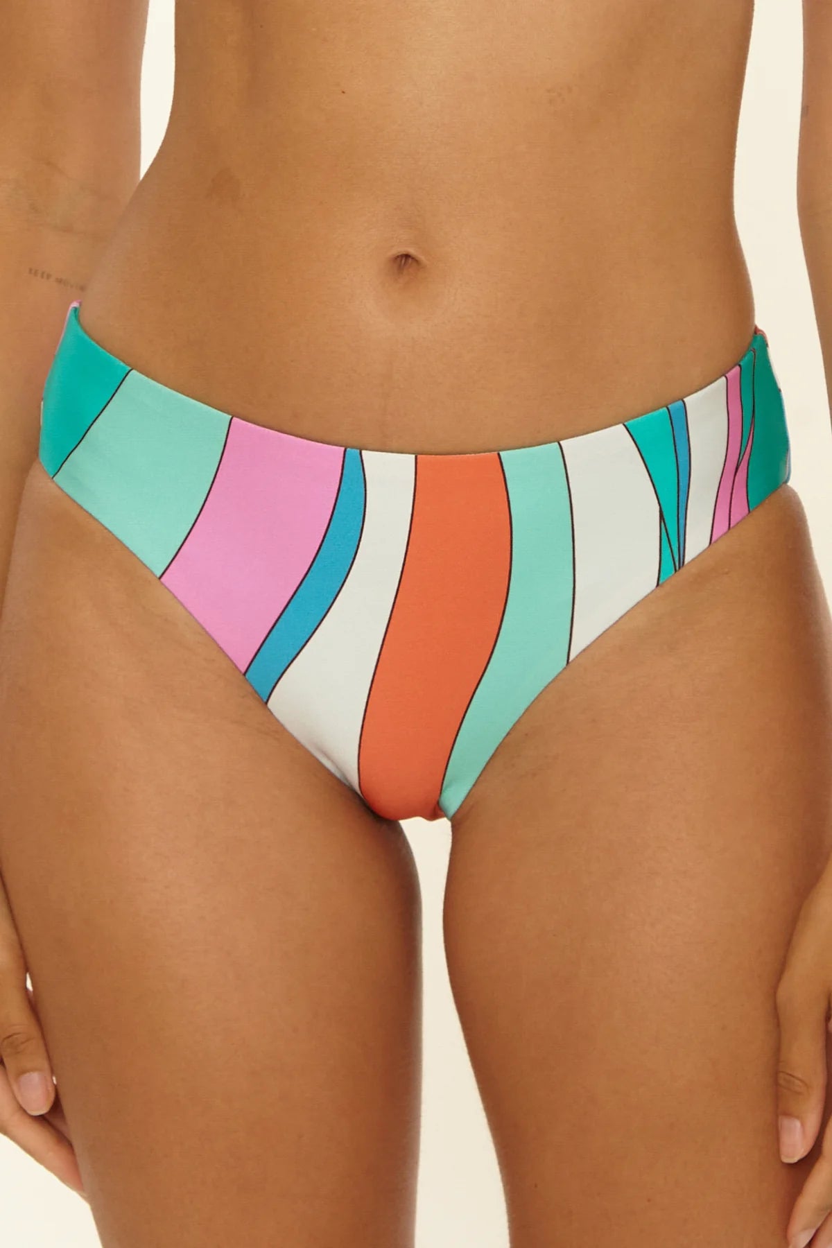 Trina Turk Swim Women's Apollo Print Reversible Hipster Bikini Bottom